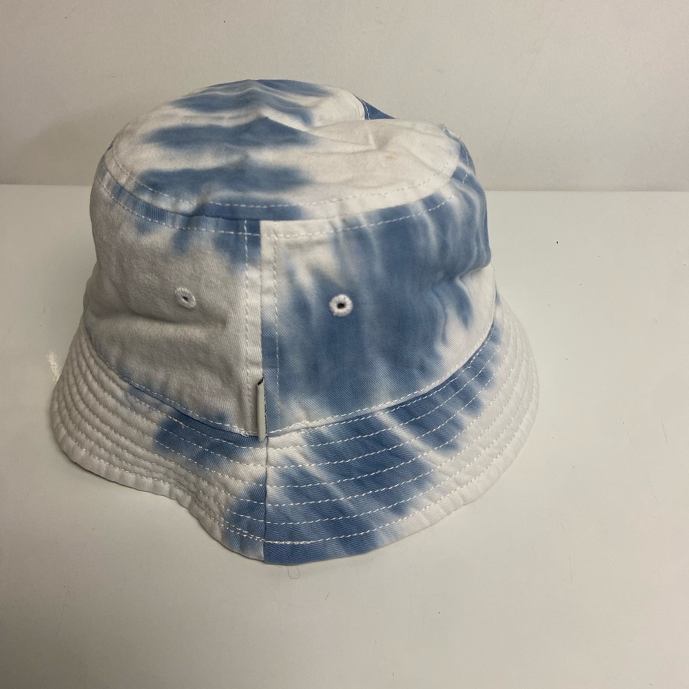 Reversible American Eagle bucket hat- tan and blue/white tie dye